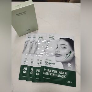 O HUI Prime Advancer PDRN Collagen Gelfting Mask 4 Sheet Lifting K-Beauty